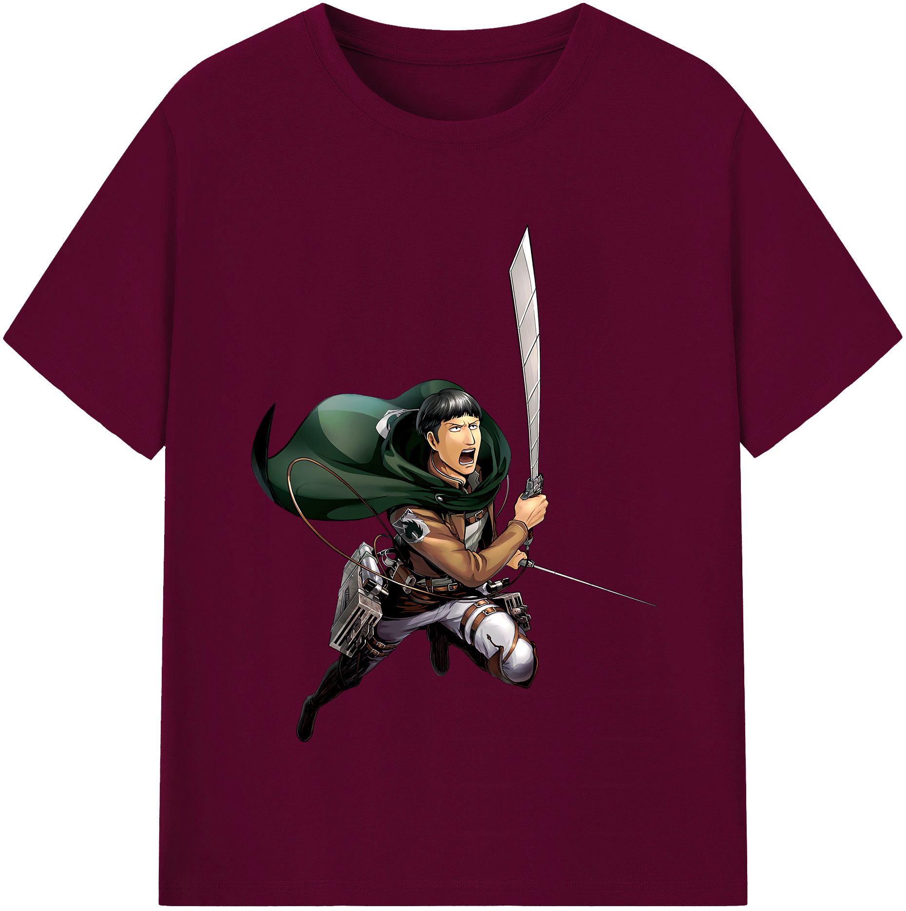 （画像用） 進撃の巨人 Attack on Titan レディースカジュアルプリントTシャツ（綿100％）